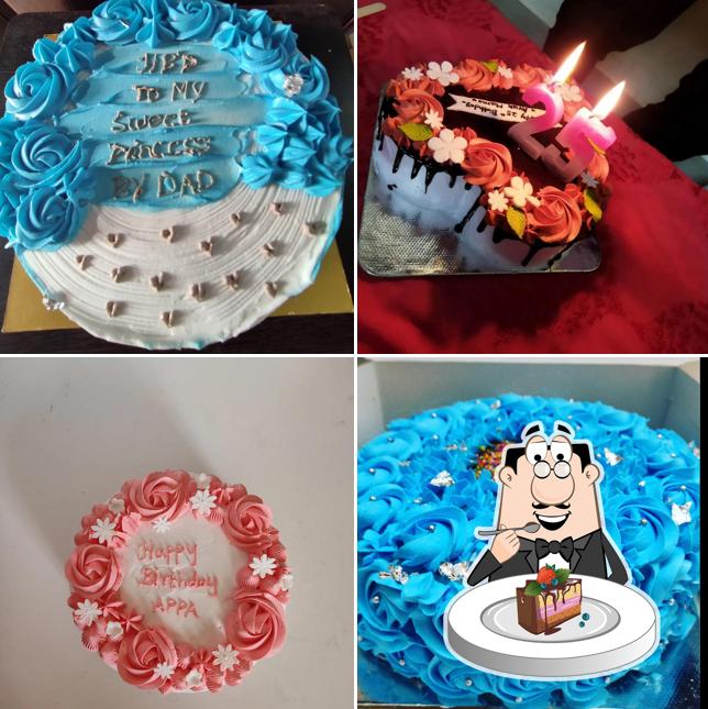 Chocolate cake at The cheesy bites