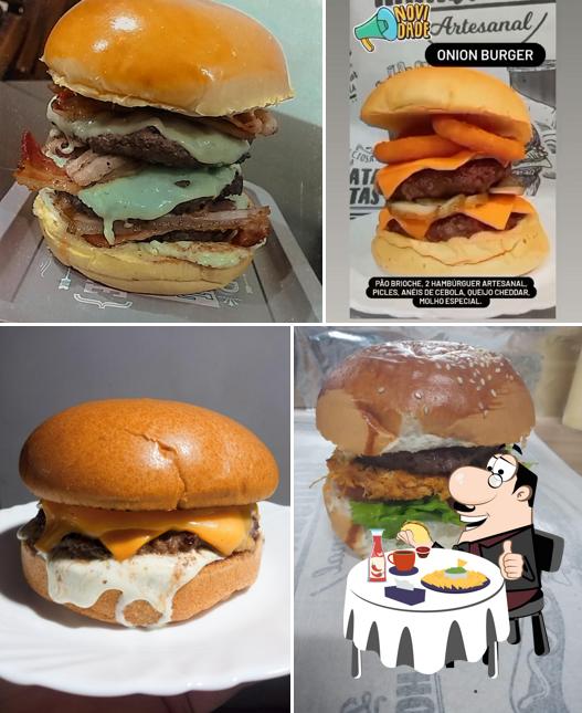 Consiga um hambúrguer no M&A Burgers