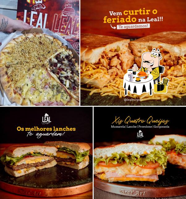 Sanduíche de carne de porco desfiada em LEAL PIZZAS - Garibaldi Pizzas Lanches