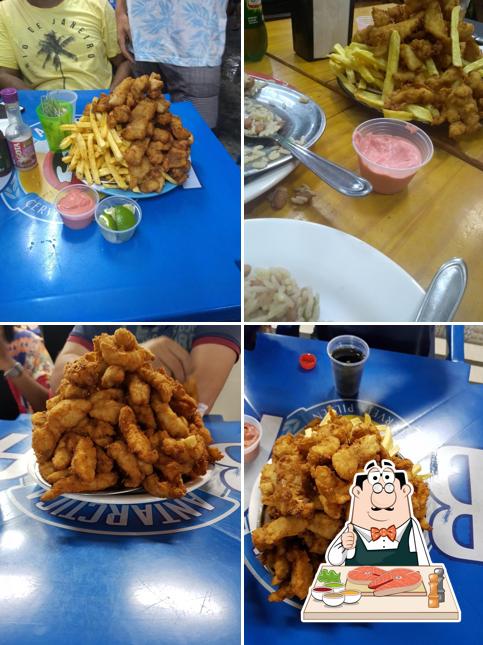 Peixe e fritas em Bar do Gurjão