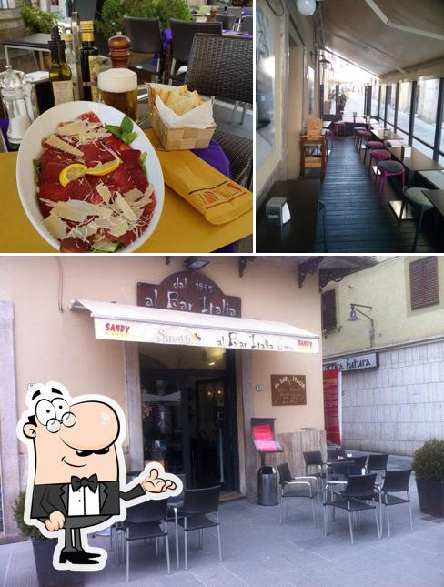 Gli interni di Bar Italia