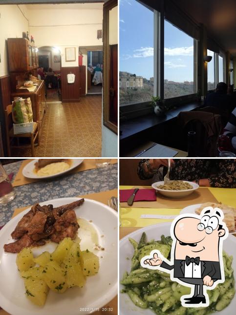 Gli interni di Trattoria dei Cacciatori