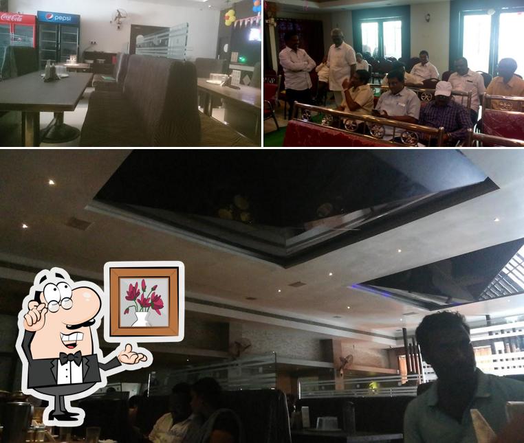 Take a seat at one of the tables at RK Paradise