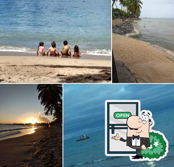 Desfrute da vista da área externa do Quiosque do Neno