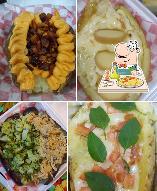 A ilustração do Batata King Jarinu’s comida e bebida