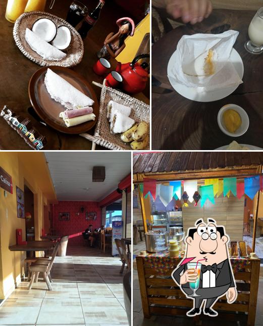 Dê uma olhada a imagem apresentando bebida e interior no Da Terra Tapiocas Comida Regional