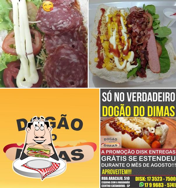 Peça um sanduíche no Dogão do Dimas