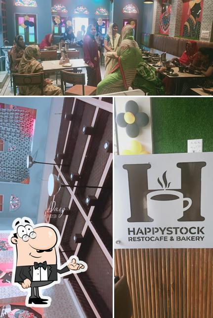 The interior of Happystock restocafe & bakery