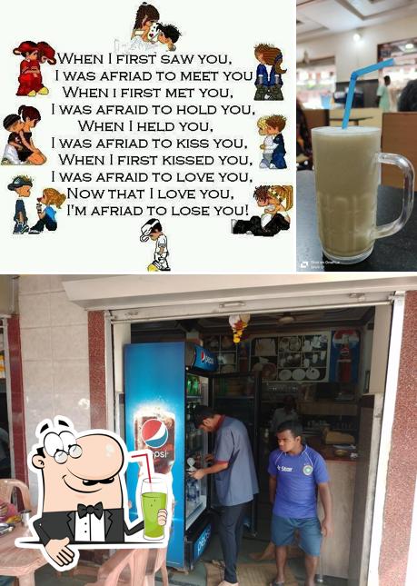 Enjoy a drink at Preeti Milena Udupi Resturant