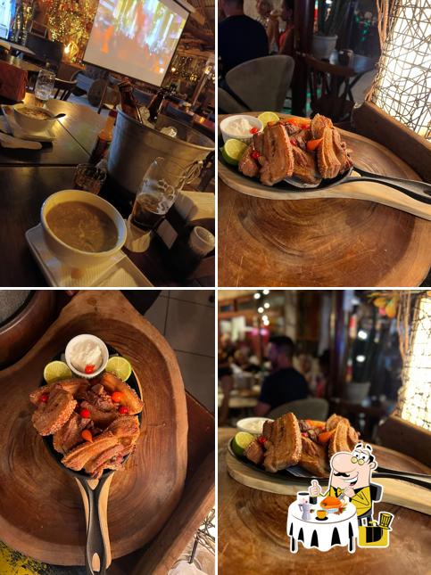 Platos en Rancho Jhops Bar Copo Cheio