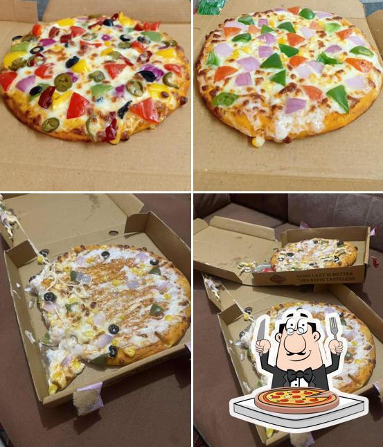 At The Lazy Cafe, you can enjoy pizza