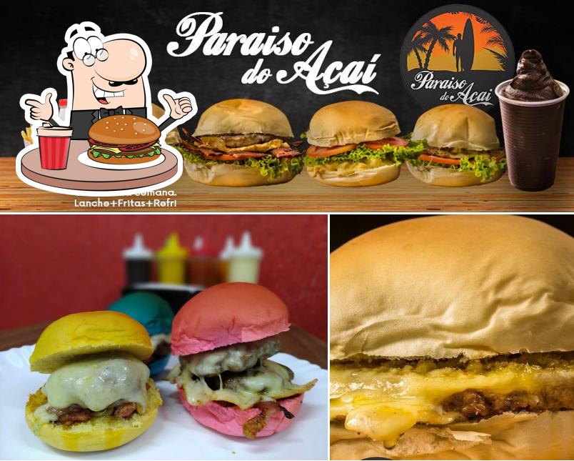 Consiga um hambúrguer no Paraíso Do Açaí Hamburgueria e lanchonete em São José dos Campos