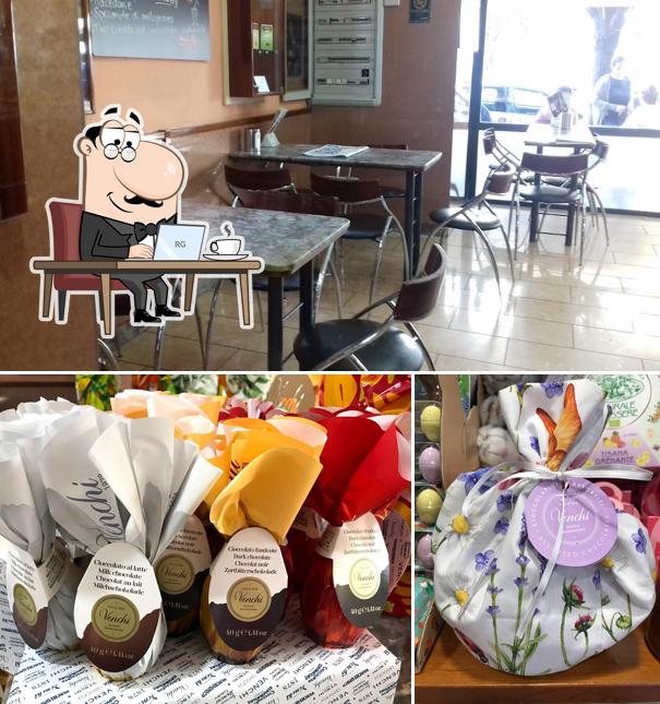 Questa è la immagine che raffigura la interni e cibo di Il Bello Del Caffé Roma