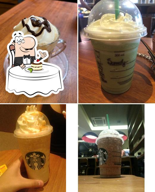 Starbucks provê uma seleção de pratos doces