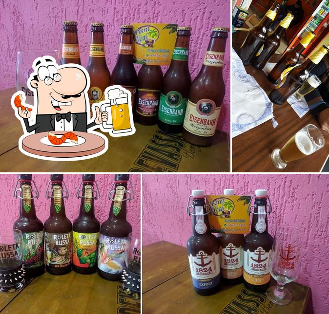 Você pode tomar uma tulipa de cerveja leve ou escura