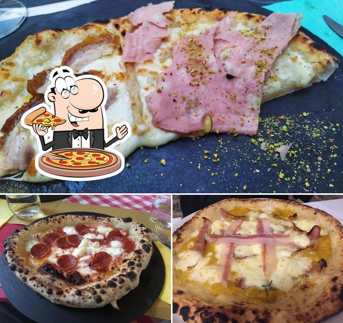 Prenez différents genres de pizzas