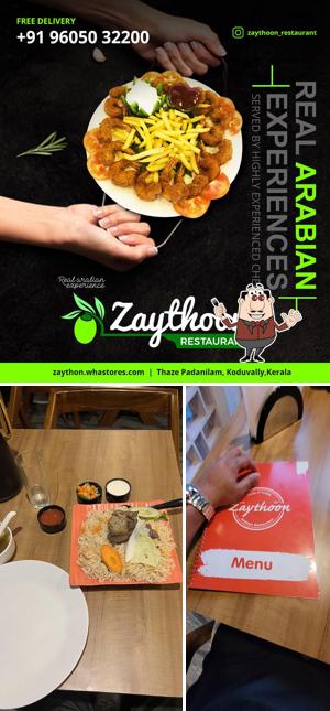 Meals at Zaythoon Arabian Restaurant