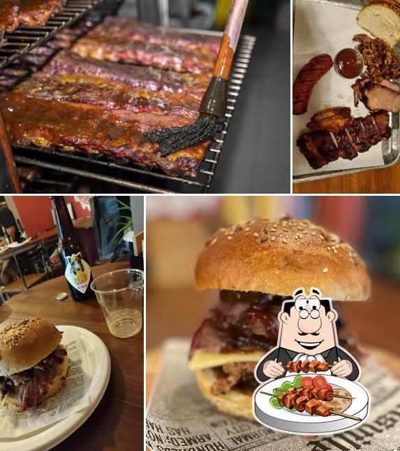 Panino con maiale stirato al Uolli's BBQ factory Chiavari