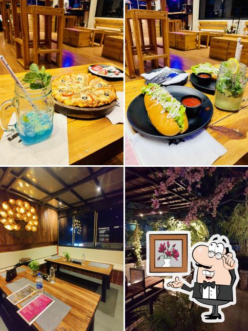 Take a seat at one of the tables at The Eden's