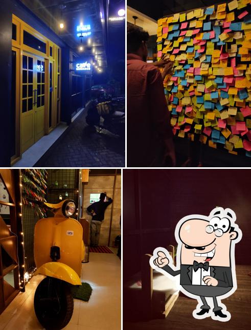 Check out how Cafe Garrage (sudden brake for hunger) looks outside