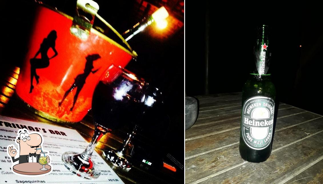 Tome uma bebida do menu