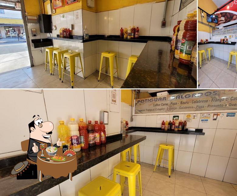 Esta é a ilustração ilustrando comida e bebida no Potiguar Salgados