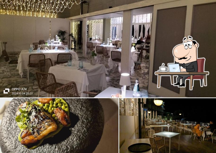 Questa è la immagine che raffigura la interni e cibo di Ristorante Calamosca