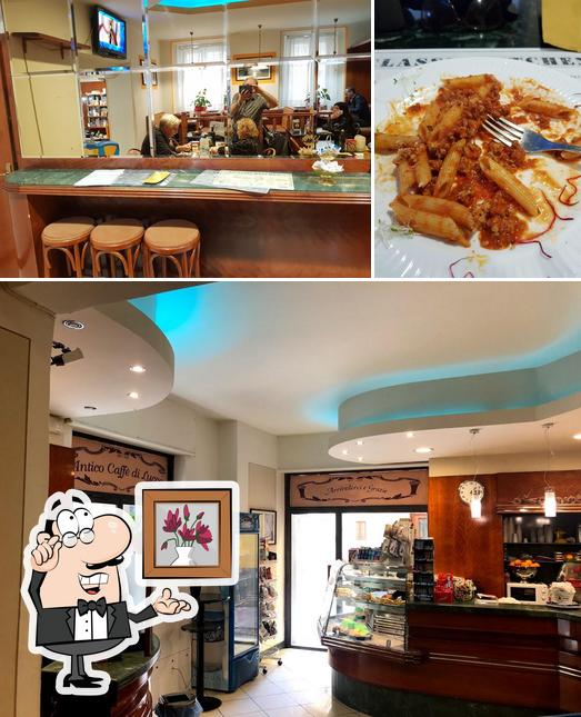 La interni e cibo del ristorante