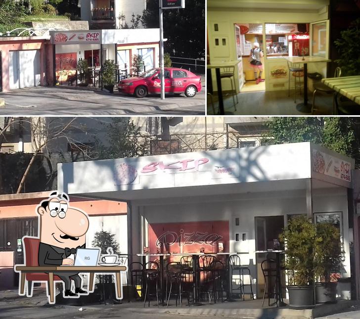 La foto di interni e esterno da Fast Food Restaurant "Skip"