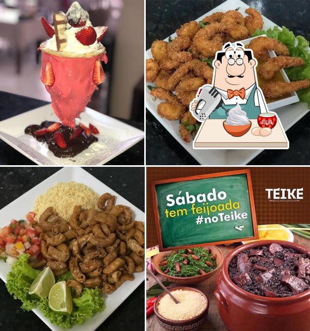 Teike Bar e Restaurante serve uma variedade de pratos doces