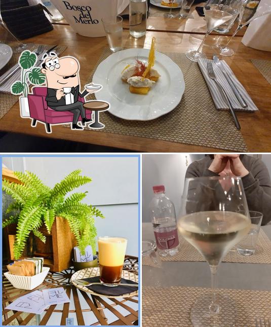 Questa è la foto che raffigura la interni e cibo di Aimé Bistrot & Caffè