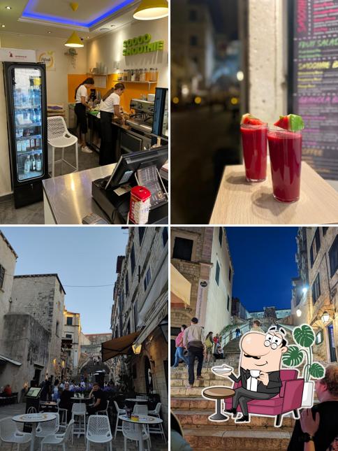 L'intérieur de Refresh juice bar