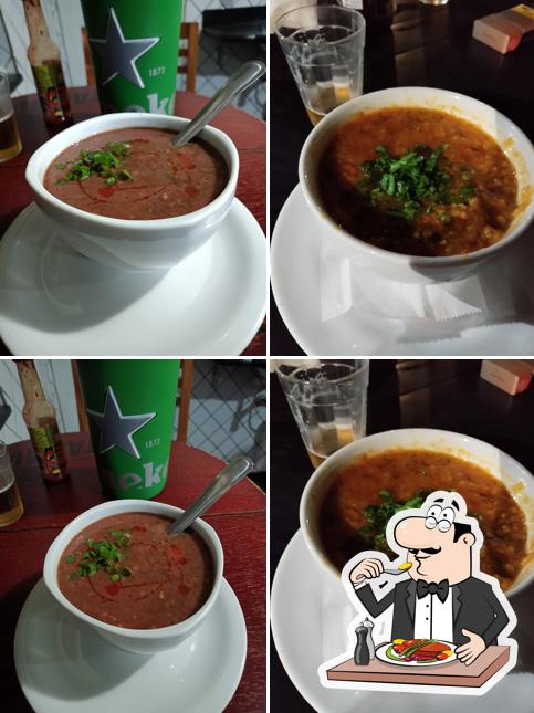Sopa de lentilhas em Bar do Glacio - Ouro Preto MG