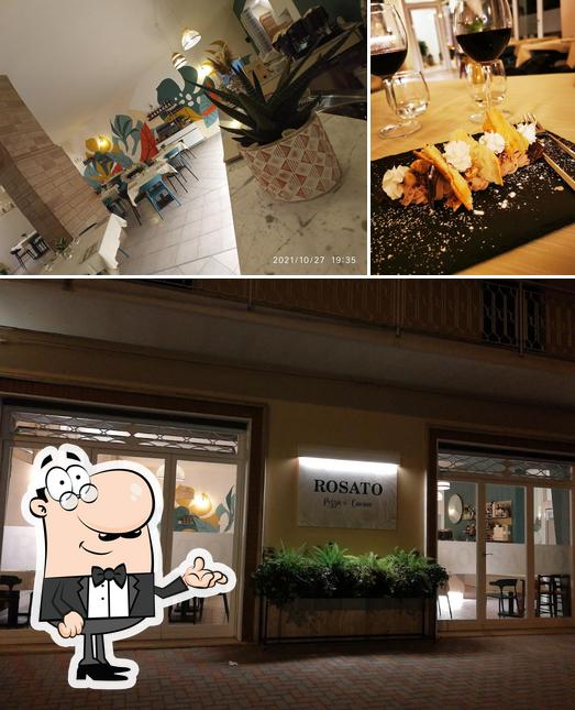 Guarda la immagine che presenta la interni e bevanda di Ristorante Rosato