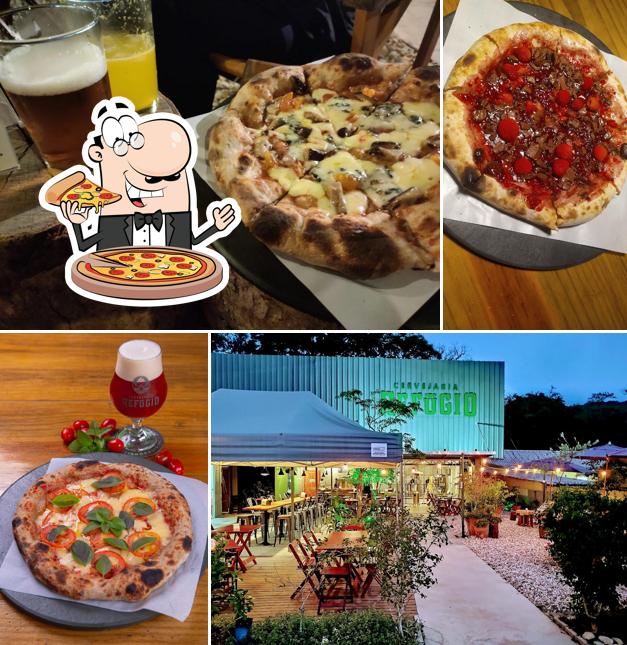 Escolha diferentes estilos de pizza