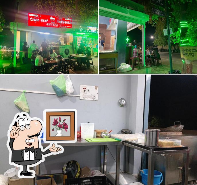 The interior of Roti Boss ರೋಟಿ ಬಾಸ್