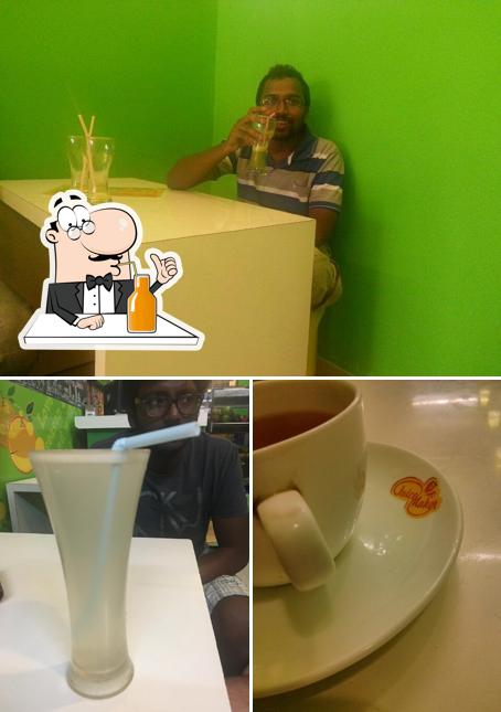 Enjoy a beverage at Juice Maker