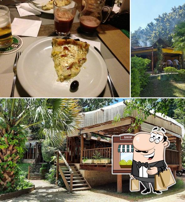 a parte exterior é uma característica importante do Armazém da Fazenda - Restaurante e Pizzaria