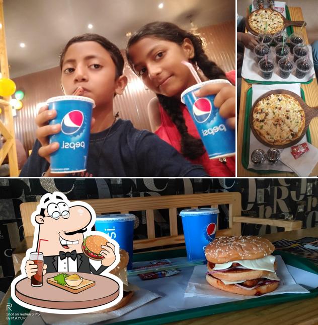 Hamburger at Burger Point Hardoi