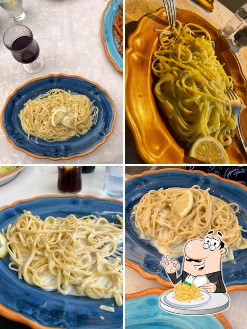 Spaghetti alla carbonara al RISTORANTE LIBECCIO