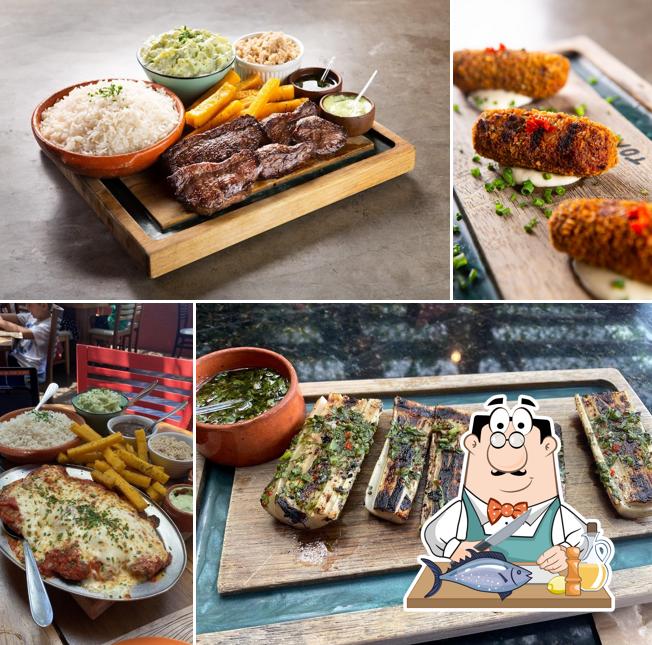 Salmão grelhado em Caprezii Parrilla e Defumados