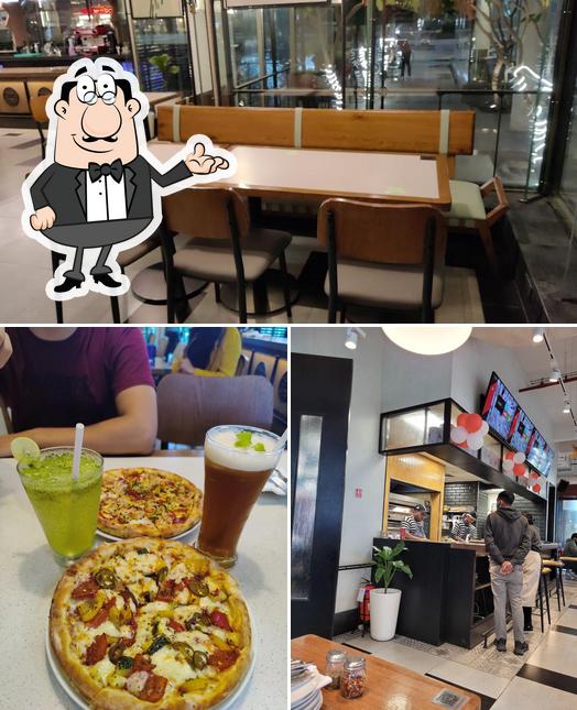 The interior of PizzaExpress