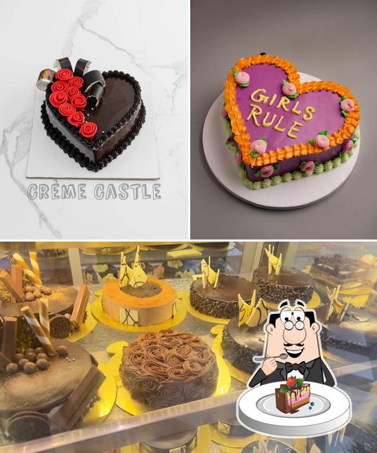 Chocolate cake at Creme Castle