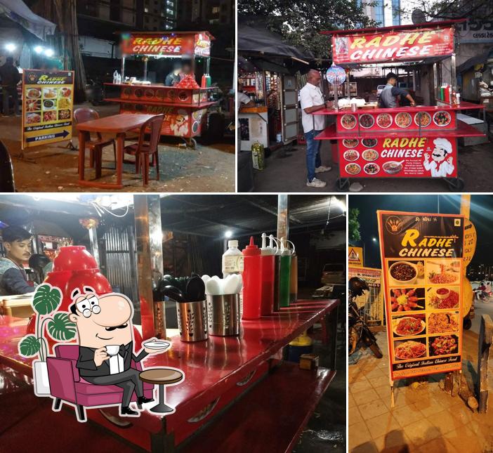 Take a seat at one of the tables at Radhe Chinese