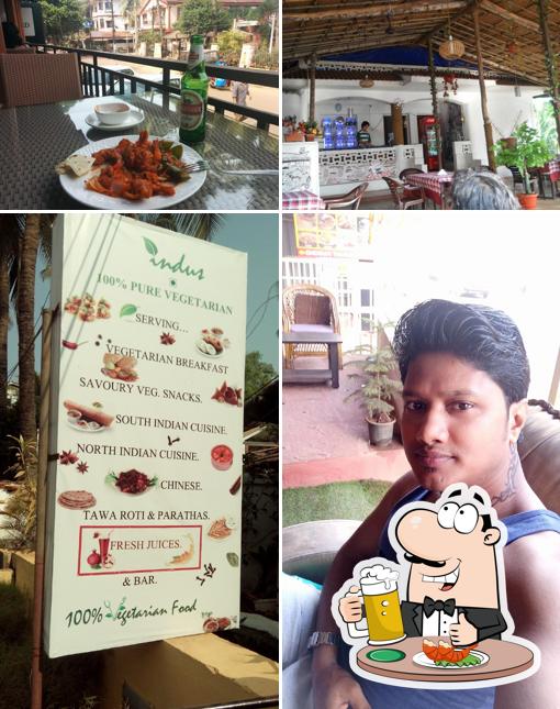 Order a pint of light or dark beer