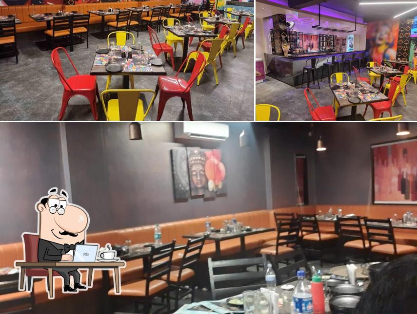 The interior of Magic Bistro