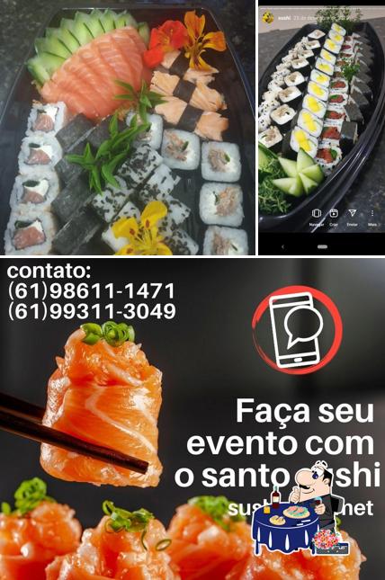 Sashimi em Santo Sushi