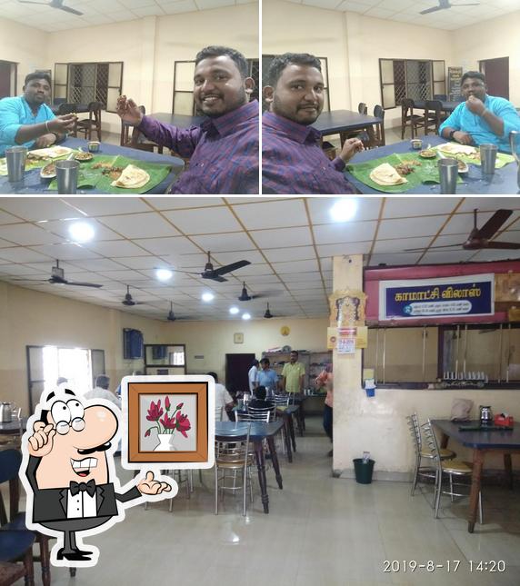 The interior of KAMATCHI VILAS NON VEG