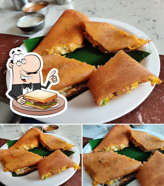 Order a sandwich at SLV PAKASHALA-Cliff embassy