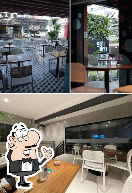 O interior do Garden Comida com Afeto